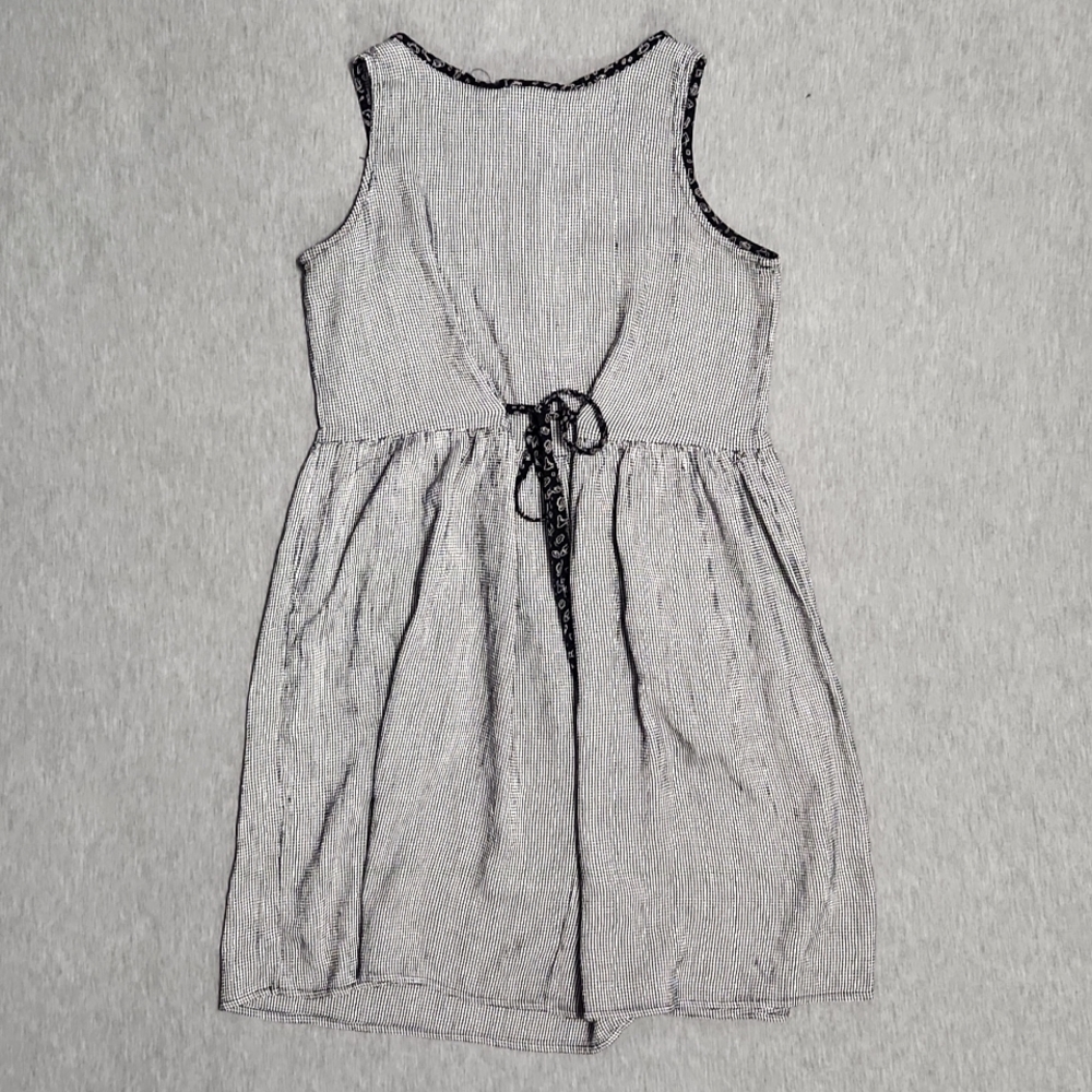 Vintage Dressing Clio Patchwork Houndstooth Black… - image 6